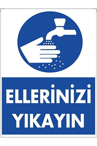Emek İkaz Levhaları قم بغسل يديك علامة التحذير/التحذير