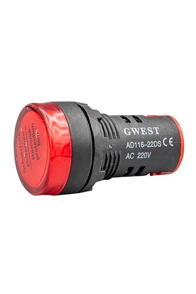 Gwest 22-k Led Signal 2 2mm 220v Red