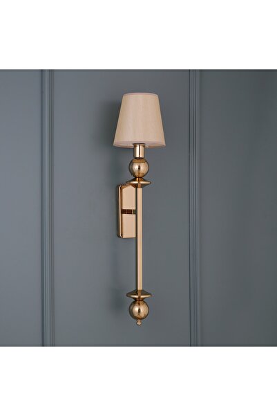 Elit Aydınlatma Stick Aydınlatma Bal Renk Krem Kumaş Başlıklı