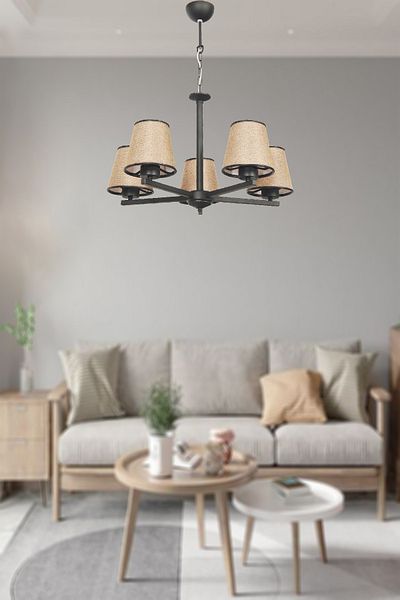 VENON Lighting Süvari 5th Black Brown Hat Chandelier