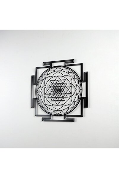 Colorfull Worlds Sri Yantra Sacred Geometry Metal Wall Decor - Home Office Gift Wall Decoration