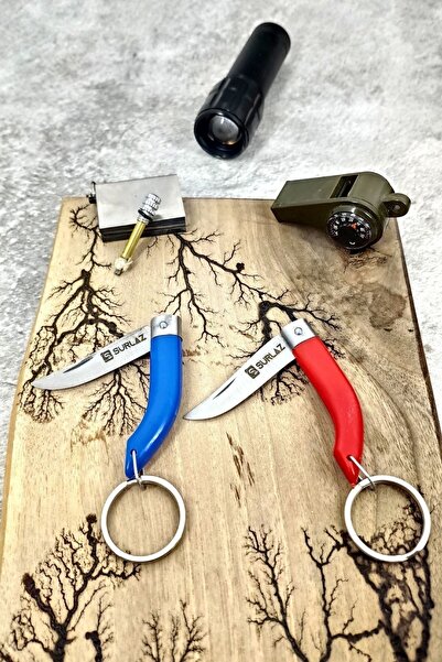 SürLaz Anahtarlık Mini Çakı Hediyelik Cep Çakısı 2 Parça