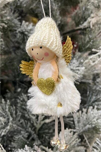 BeySüS Ornament pentru brad de Crăciun Înger de zăpadă Aur 0002