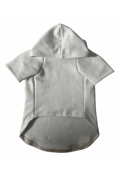 Monopetz Hooded Sweatshirt Dog And Cat Clothes & Dress - White Love