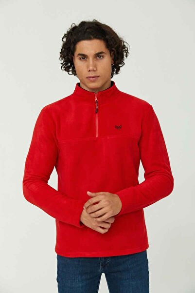 Cazador Sweat pentru bărbați din lână 22kceeo05032 - Red Jazz 5032