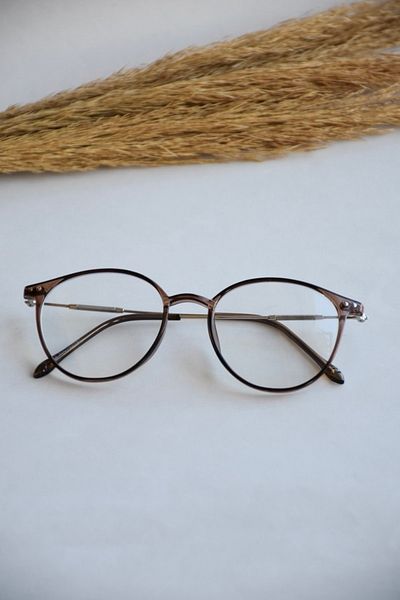 LOOKUP Unisex Blue Light Protected Women's and Men's Glasses Ce Document Screen Protector Anti Blue Light Brown