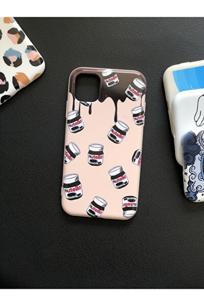 izzytech حافظة إطلاق متوافقة مع هاتف Iphone 11 مع نمط Nutella ونمط حماية للكا...