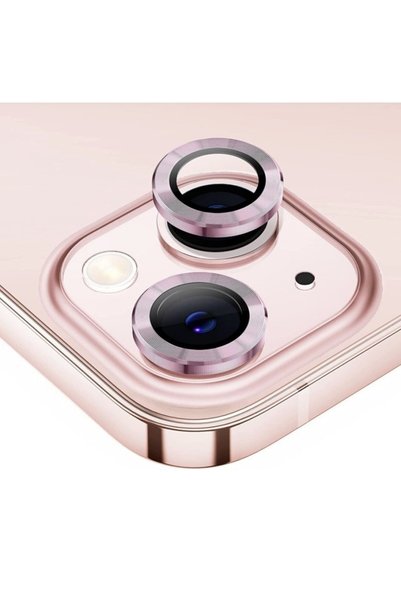 TEKNOPARKTA Iphone 14 Camera Protective Lens Lens Metal Framed Set of 2 Silver Gray Silver