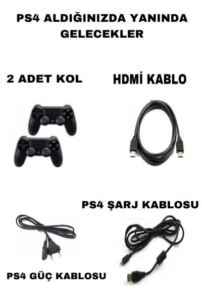 F5Bilgisayar Ps4 500gb + 2 Kol + 15 Dijital Oyun + 12 Ay Garantili Teshir Ürün