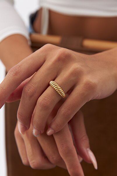 YAVUZ KUYUMCULUK 14 Ayar Altın Istiridye Yüzük