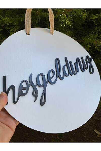 10kdekor Hoşgeldinizkapısüsü Beyazhoşheldiniz