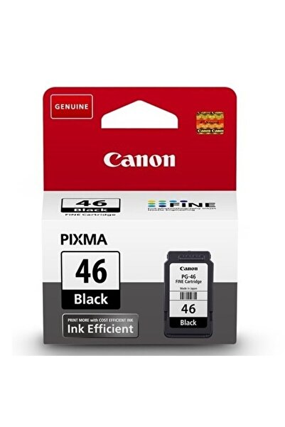 Canon Pg-46 Siyah Mürekkep Kartuşu ( Pg-46 ) Pixma 46 Black Orijinal Kartuş