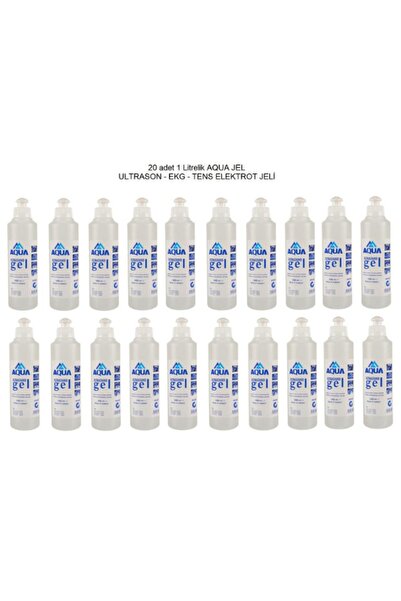 Aqua Ultrason Jeli 80 Adet X1 Lt. , 4 Koli,ekg Tens Epilasyon Jeli,medikal Ul...