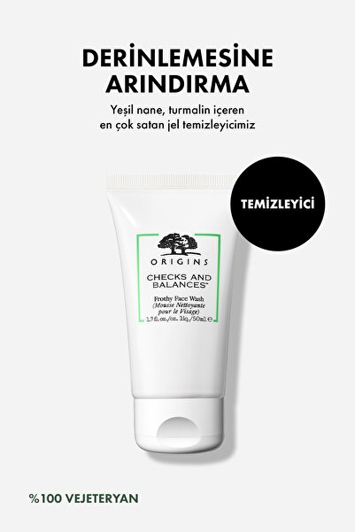 Origins Checks and Balances™ Frothy Face Wash Köpüren Yüz Yıkama Jeli 50 ML