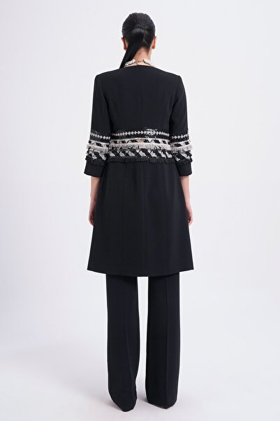 Balizza Blz-beli Ve Kolları Güpür Detaylı Trençkot