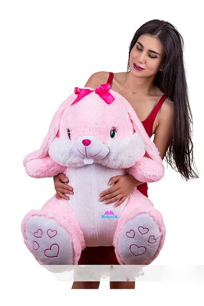 hediyecik 70 Cm Large Cute Plush Toy Rabbit