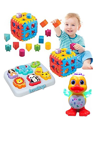 berattoys Pilli Işıklı Müzikli Dans Eden Ördek Bultak Küp Hayvanlı Bultak Eği...
