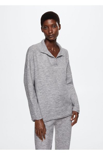 MANGO Woman Pullover mit Polokragen