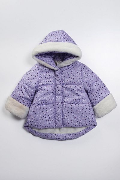 PODİUM GİYİM Baby Girl Polka Dot Cool Coat