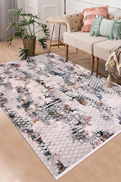 CREA Özel Üretim Dekoratif, Toz, Leke Tutmayan Kristal 18109 Halı