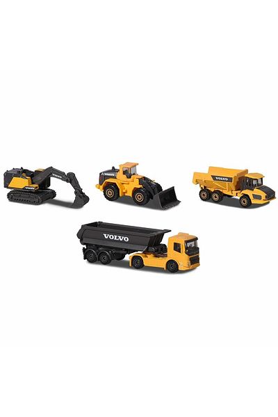 Simba Majorette Set 4 Masinute Metalice Volvo 7.5Cm