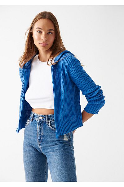 Mavi Cardigan cu fermoar, slim fit / croială strânsă 1710109-70875
