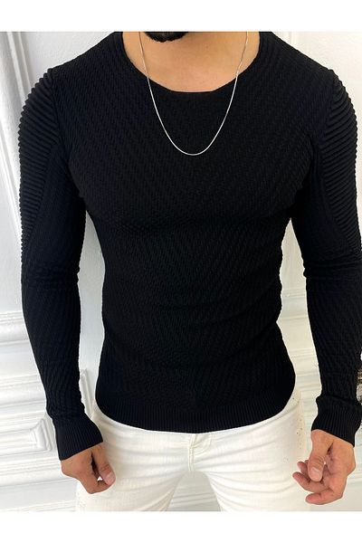 elkumoda Пуловер Slim Fit Плетени изделия Slim Cut Пуловер