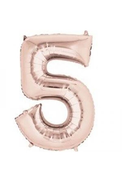kidspartim 5 Number Rose Gold Foil Balloon 72 cm