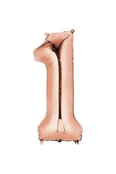 kidspartim 1 Number Rose Gold Foil Balloon 72 cm