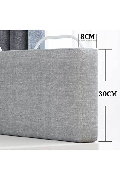 RevuBaby 50 Cm Yatak Bariyeri Bebek Ve Çocuk Korkuluğu Güvenlik Bariyeri Koruma Bariyeri (1 Blok) Gri