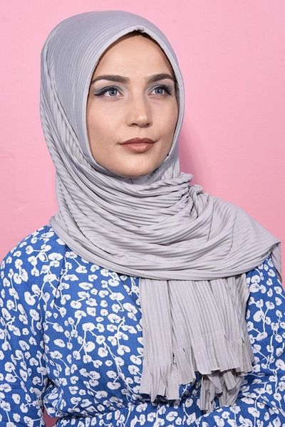 MODA Χειμερινό προστατευτικό πλισέ Hijab Πρακτικό έτοιμο σάλι