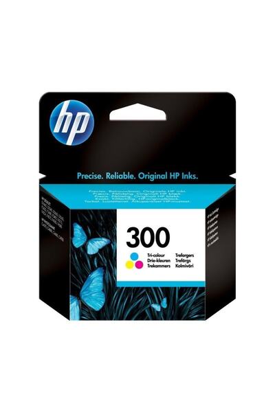 HP 300 Cmy Tri-colour Kartuş, Üç Renkli, Orijinal Mürekkep Kartuş (cc643e)