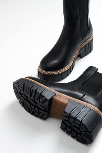 Luvi Luz Siyah Cilt Kadın Bot