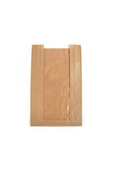 GİZPAK Kese Kağıdı Şamua Pencereli 25x40x8cm 10kg - Pastane Kese Kağıdı - Fır...