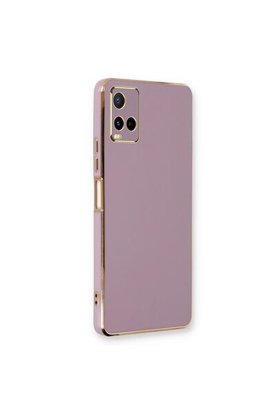 Microsonic Vivo Y33s Kılıf Olive Plated Lila