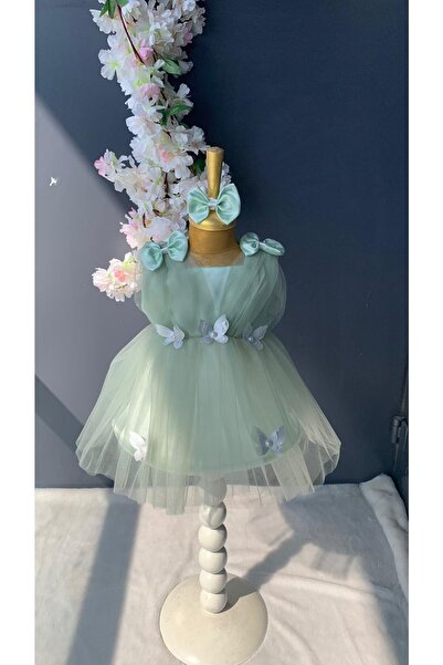 Harry&Millie Pompom Baby Girl Newborn Mawlid Dress Baby Gift Mawlid Dress