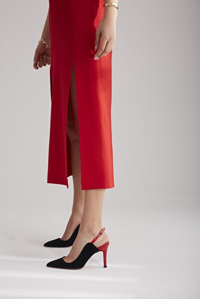 AYAKKABI PRENSİ Γυναικείο στιλέτο Robin Red 8 εκ., Παπούτσι με τακούνι