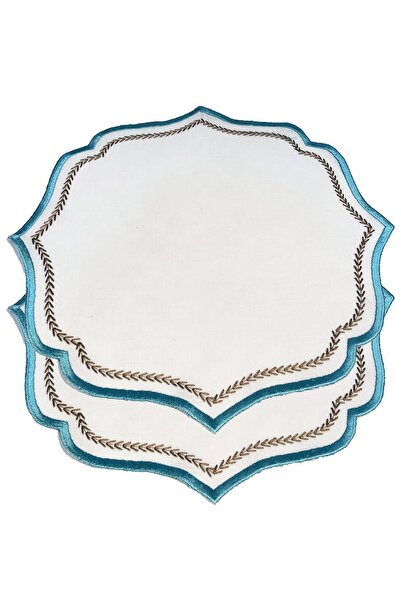 Peno Concept Love Birds 2'li Amerikan Servis (SUPLA) Nakışlı Dertsiz Gardenya...