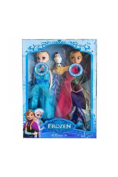 Genel Markalar Karlar Ülkesi Frozen Şarkı Söyleyen Elsa Ve Anna 2li Bebek 28cm