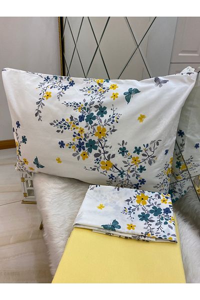 Özcan Ev Tekstil Ranforce Elastic Sheet Pillow Set 100% Cotton