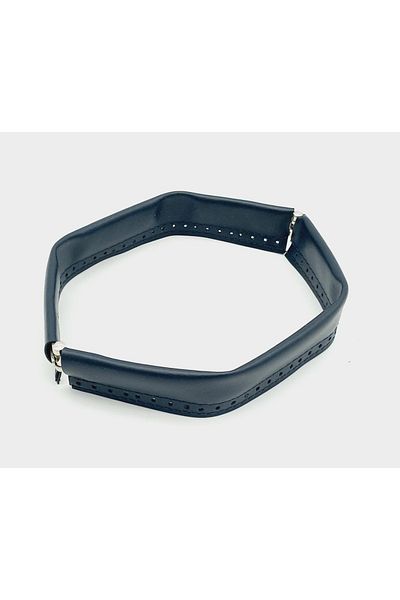 angel çanta aksesuar Gura Geanta Metalica Cu Piele Culoare Albastru Marin 25 Cm