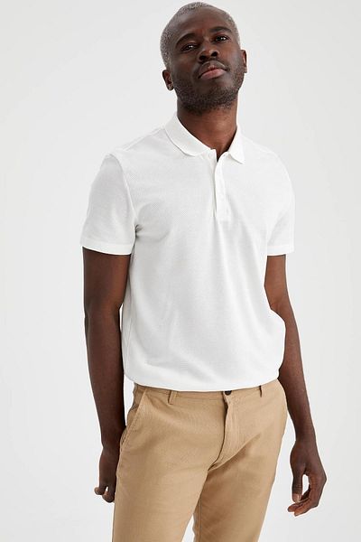 DeFacto T-Shirt Polo Neck Slim Fit