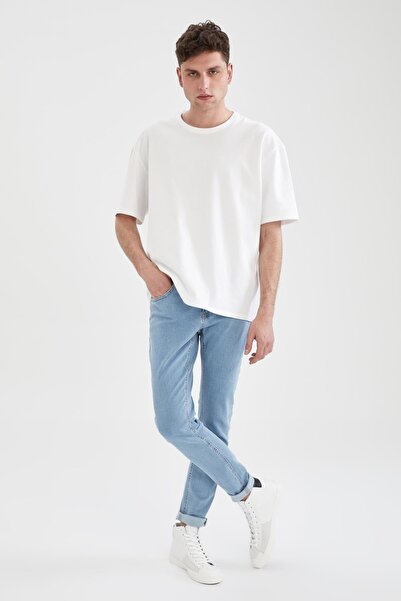 DeFacto Супер облягаючий крій, екстра вузький крій, звичайна талія, екстра вузькі штанини, джинси