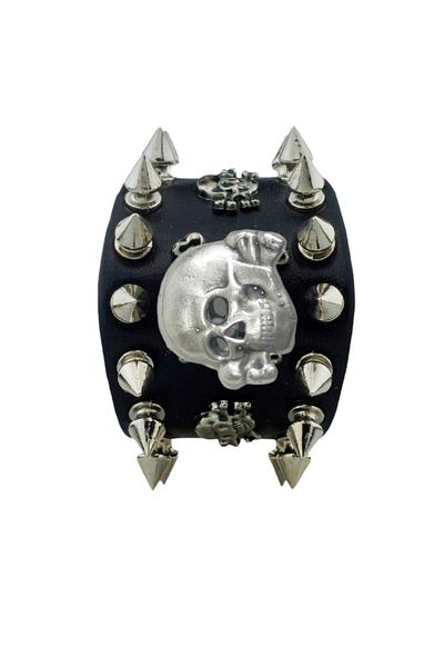 targay Cowboy Gothic Punk Metallica Style Studded Leather Bracelet