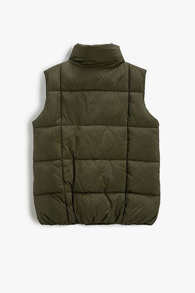 Koton Boy's Pocket Stand Collar Puffer Vest 3wkb20006tw