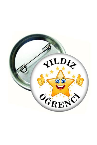 Hediye Panayırı 15 Adet Yıldız Öğrenci Yaka Rozeti