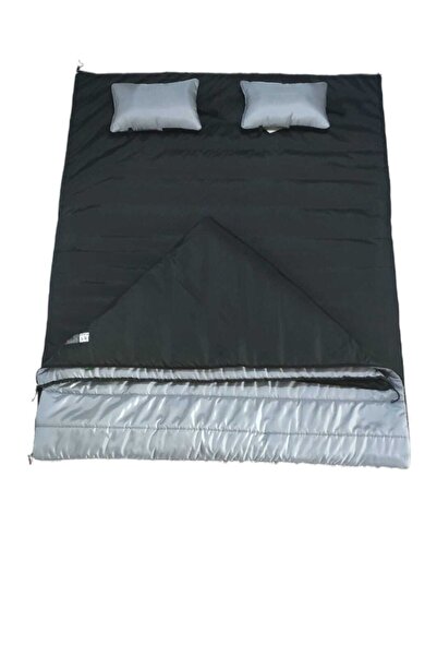 CAMP STORY Masiv-18 350 г з підкладкою, двомісний спальний мішок з подвійною блискавкою, сірий