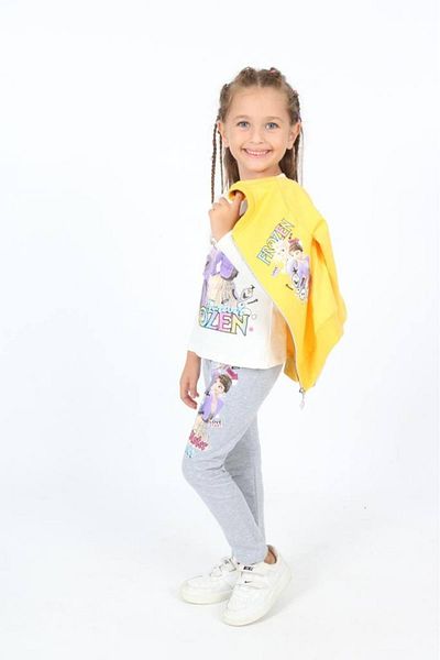 My Kids Wear بدلة بناتي ثلاثية بتمشيط خيطين 2