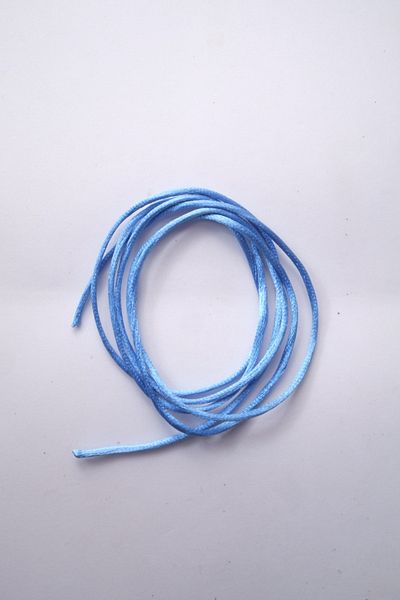 Eskişehir hobi sanat 1 Meter Pearl Blue Color 2 Mm Thick Flush Rope Rat Tail Satin Rope Necklace Jewelry Design Rope Bracelet Rope