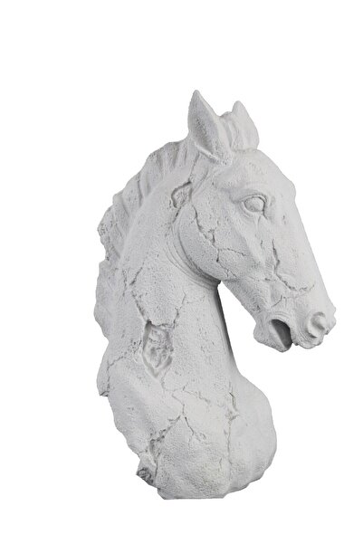 Eymen Hobi Tasarım Ev Dekor Ürünleri Hyk628 At Büst Ham Polyester Obje Mimari...